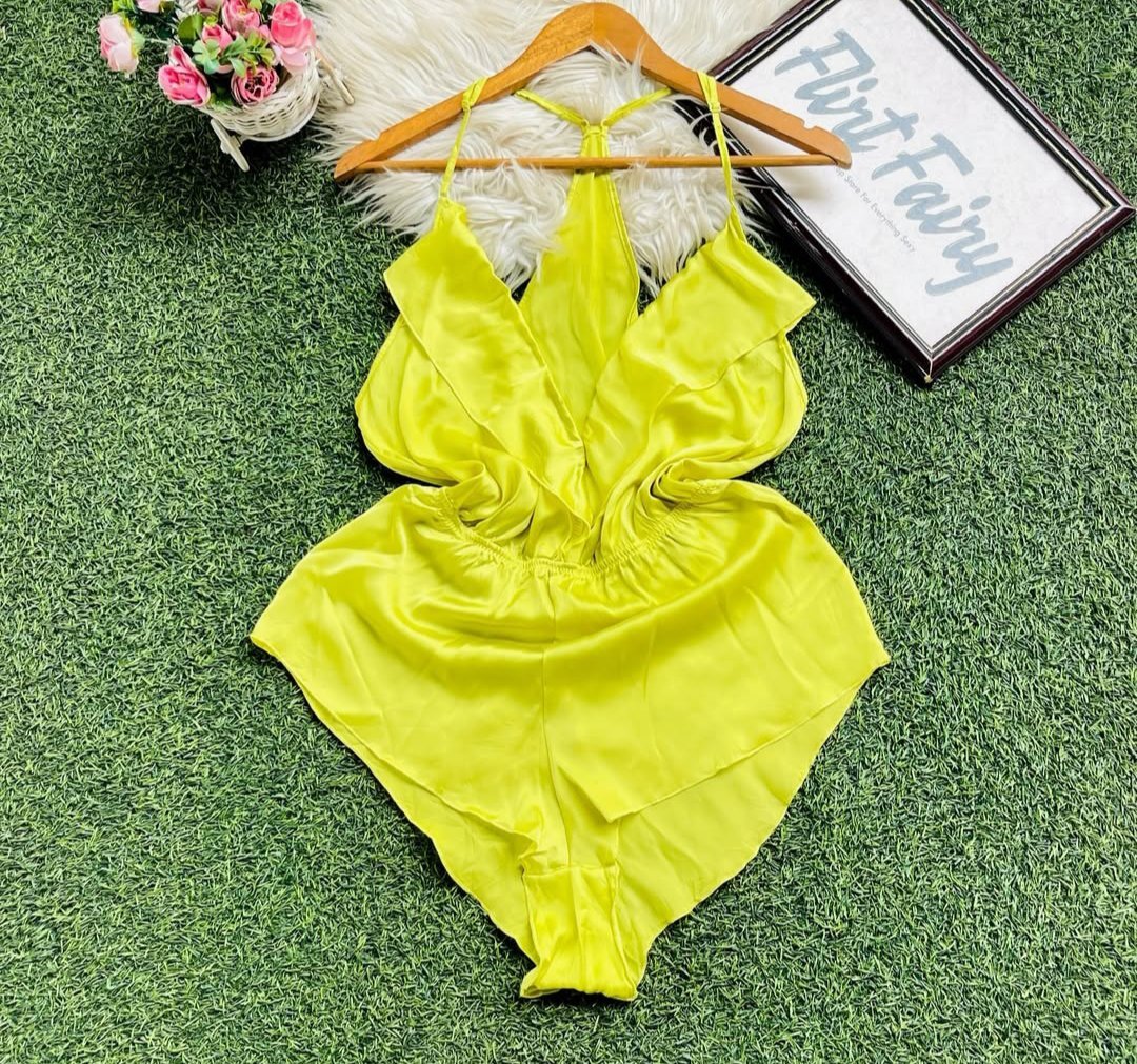 Combi lingerie en soie xs w temchi s 