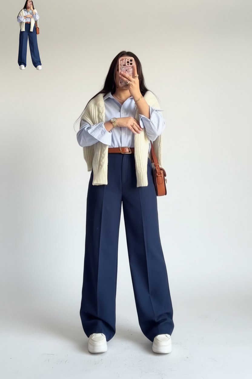 Pantalon large 