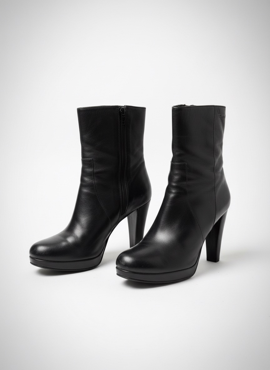 Bottines a talon noir 