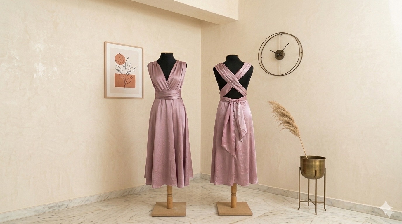 Robe satiné