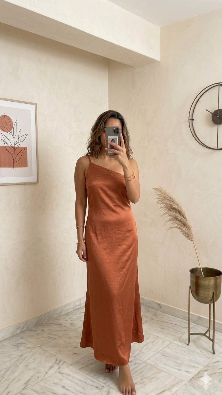 Robe satiné