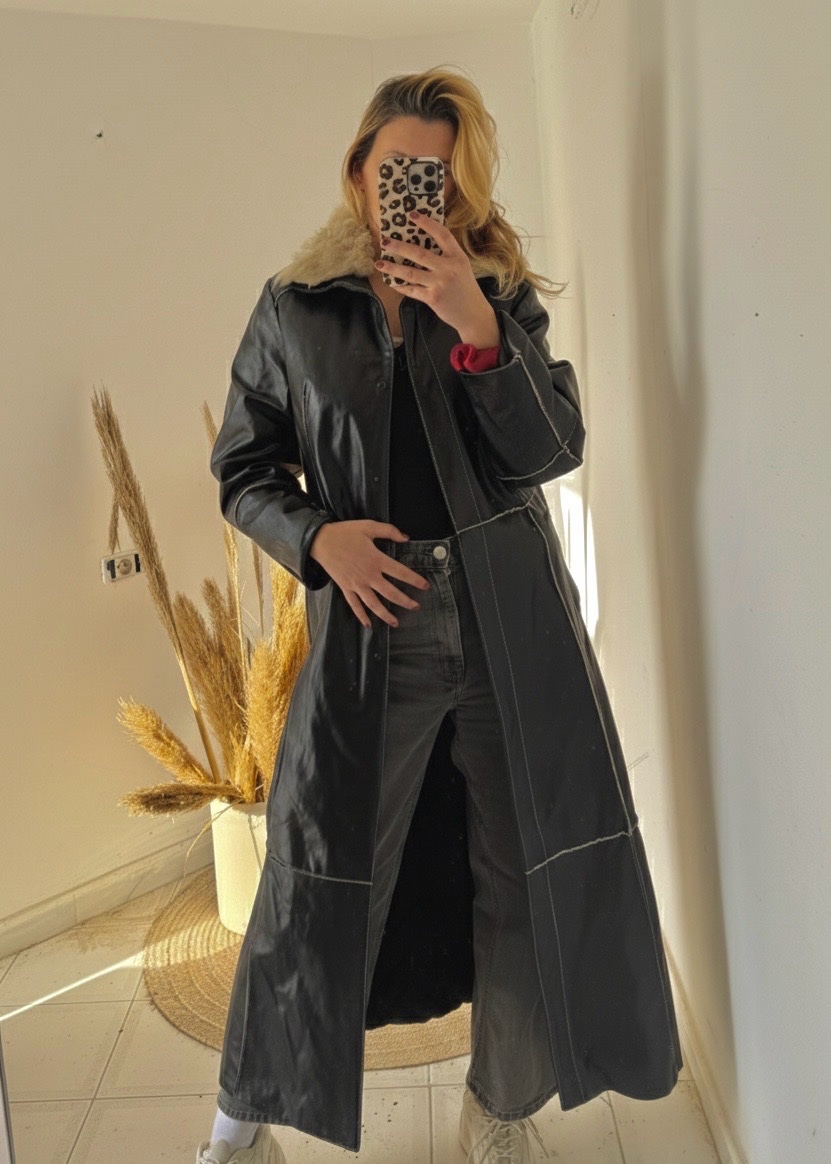 Manteau en cuir