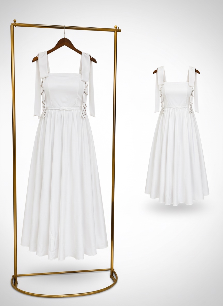 Robe blanc satin 