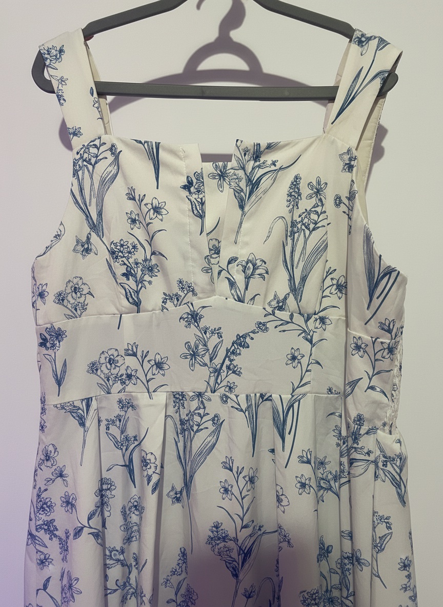 Robe longue fleurie