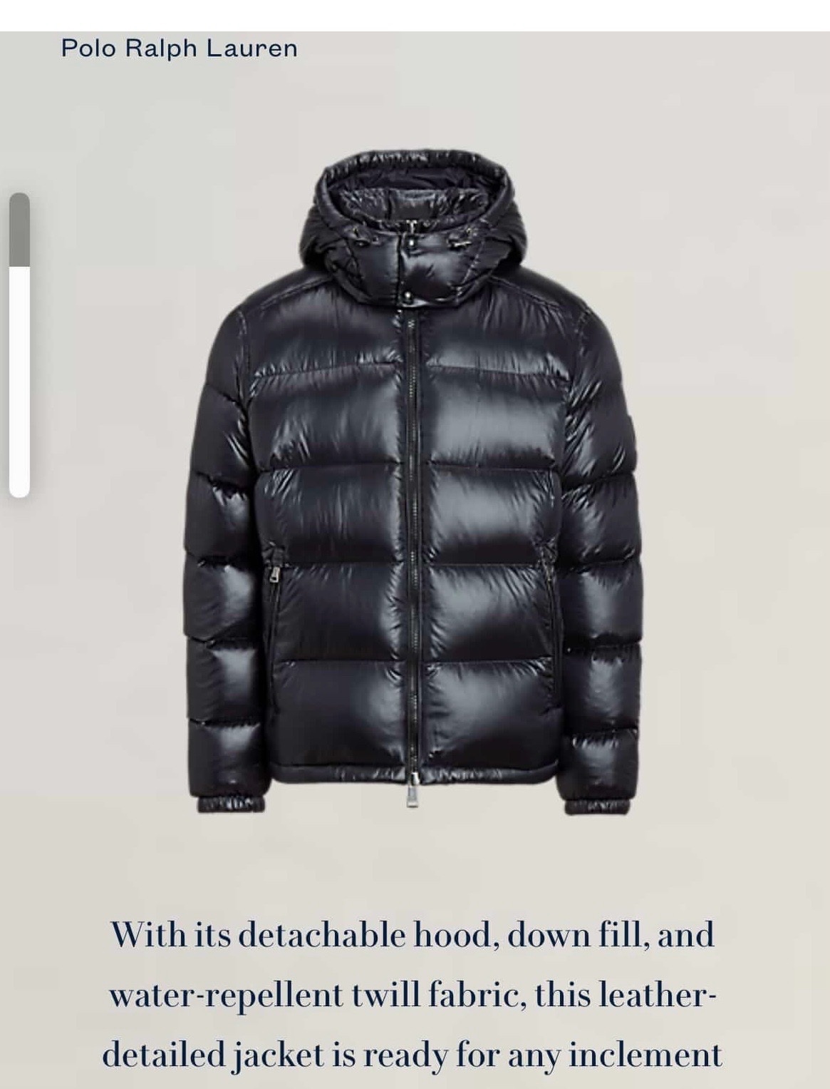 Manteau noire polo