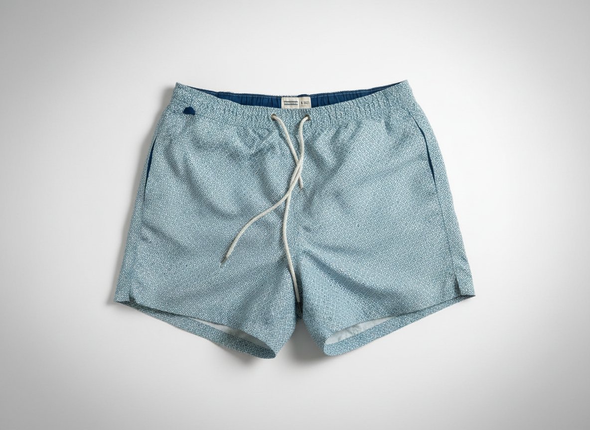 Maillot de bain de couleur bleu