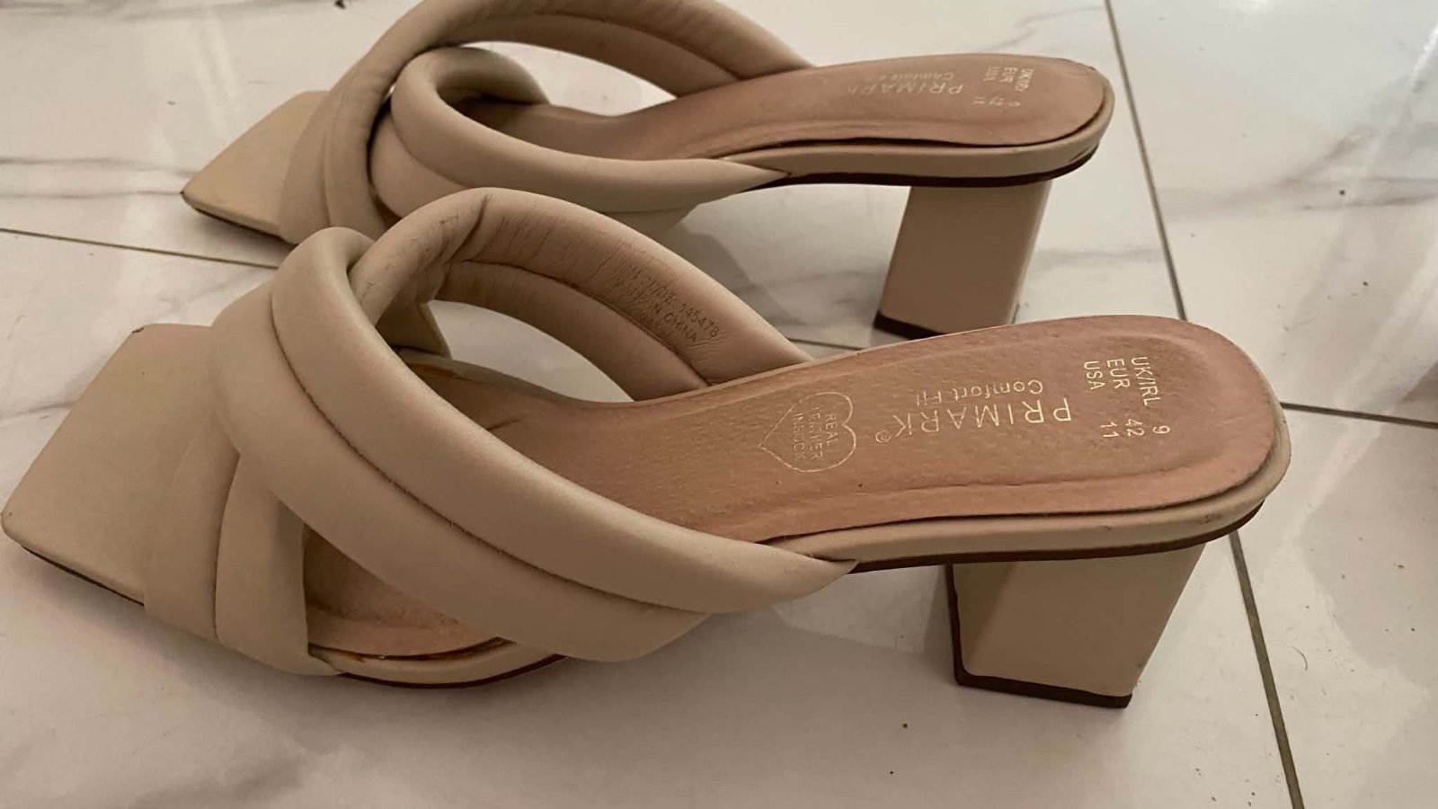 Mules à talons beiges Primark - Pointure 42 (