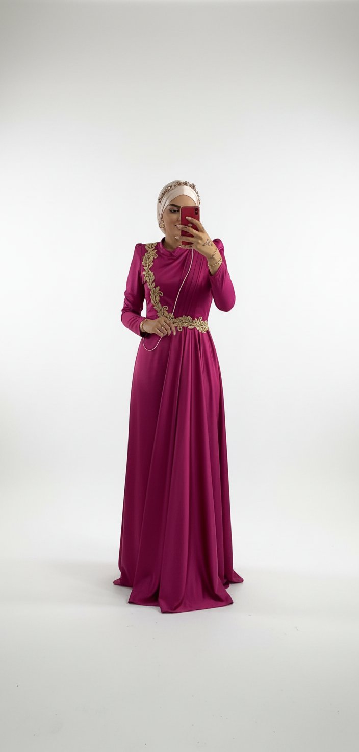 Magnifique robe de soirée élégante  vendu avec le broche (accesoires cheveux ou foulard comme je l’ai porté) – portée une seule fois ✨