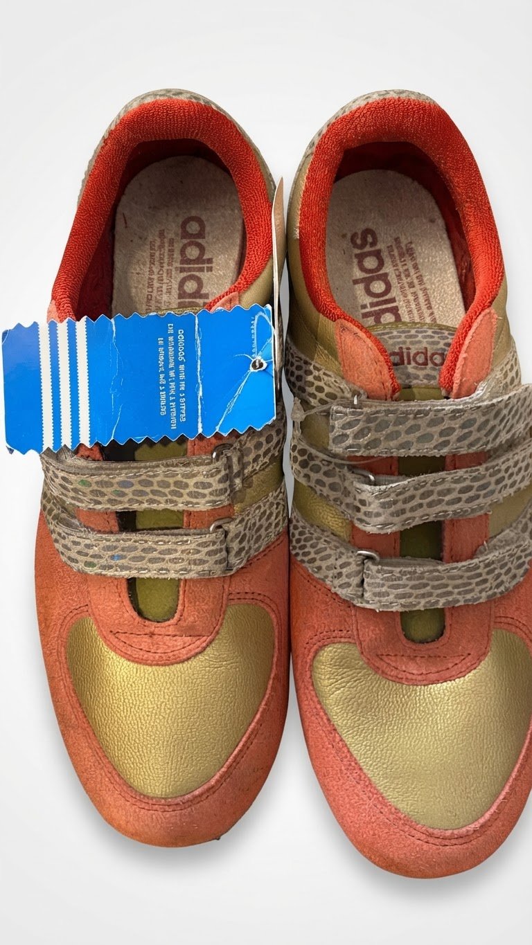 Baskets Adidas Originals de collection – Édition Limitée (Or, Corail et Python) – Pointure 40
