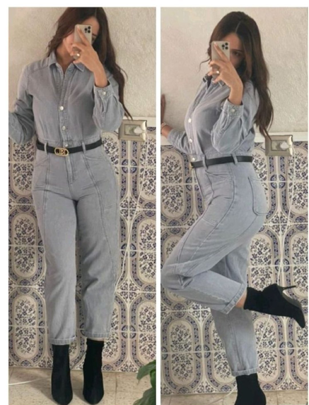 Combinaison en denim Zara