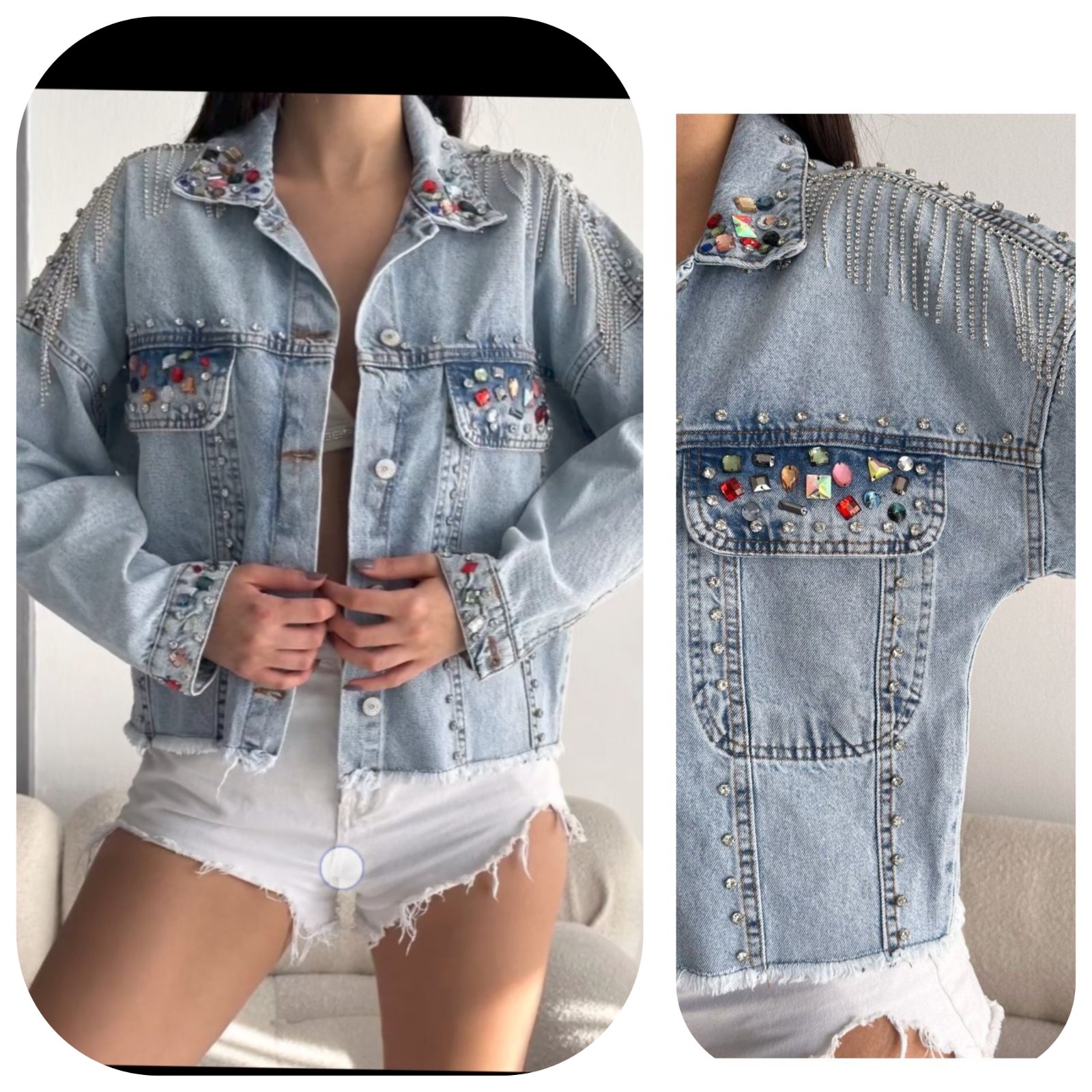 Veste jean trop stylée