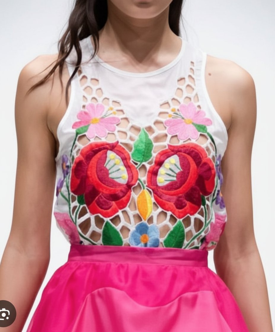 Blouse en coton. Taille M