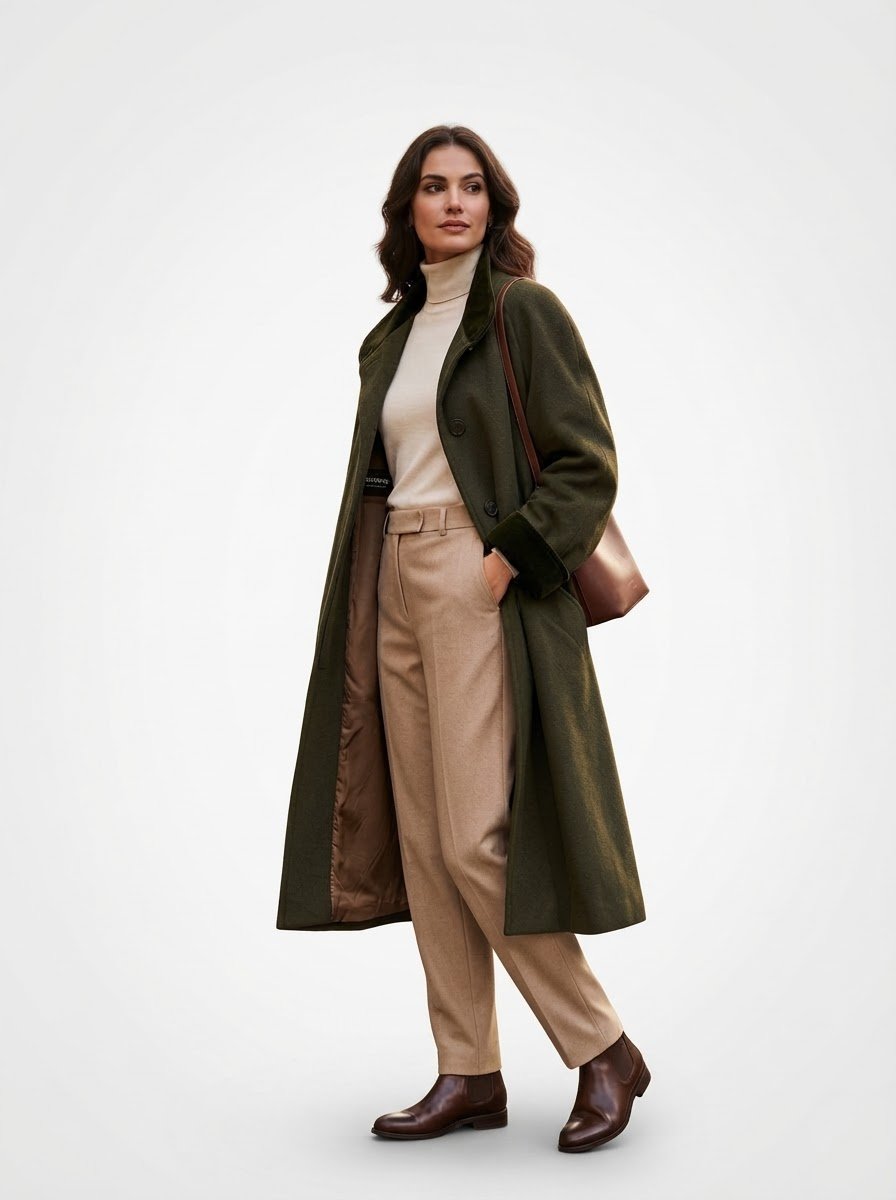 Manteau Peter Hahn Annessa exclusive. Taille 46/48. OVERSIZE. EN LAINE ANGORA.