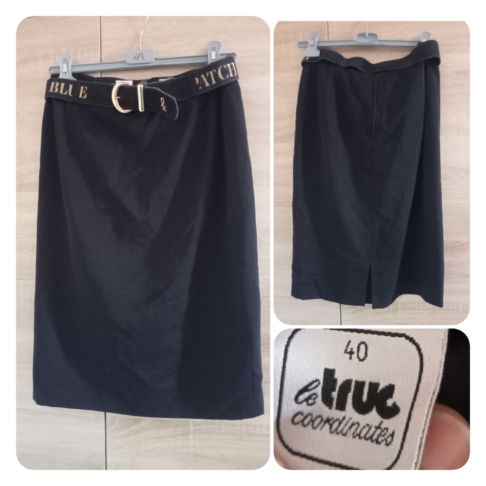 Jupe midi. avec ceinture.  Vintage.  Taille 40/L
