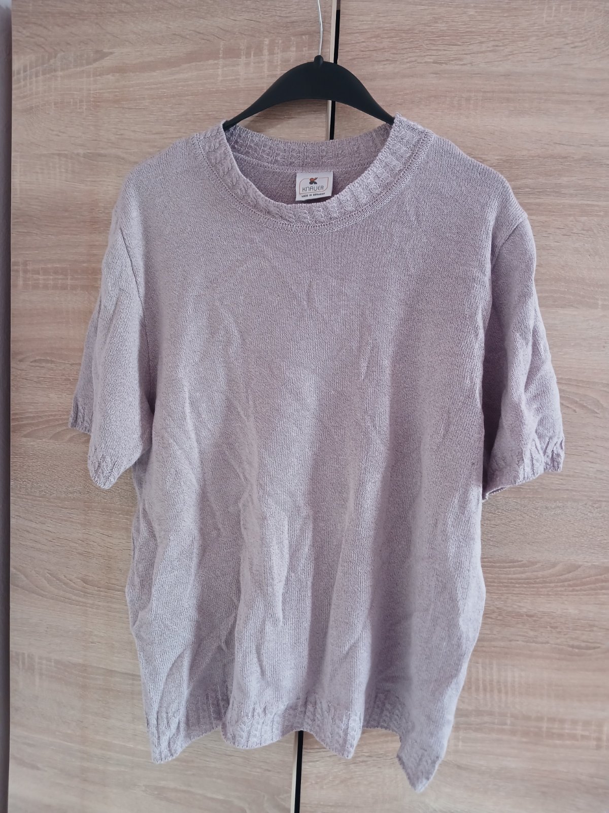 Pull à manches courtes.  🌀GRANDE TAILLE 🌀TAILLE 48/4XL. Couleur Lilas 