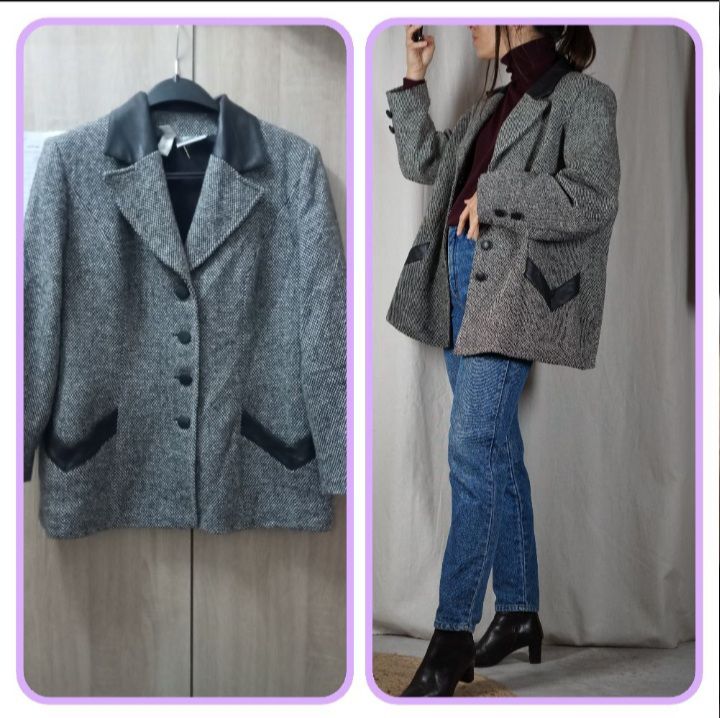 Blazer KARTING en TWEED. MADE IN FRANCE.  TAILLE 44. COMME NEUF. 