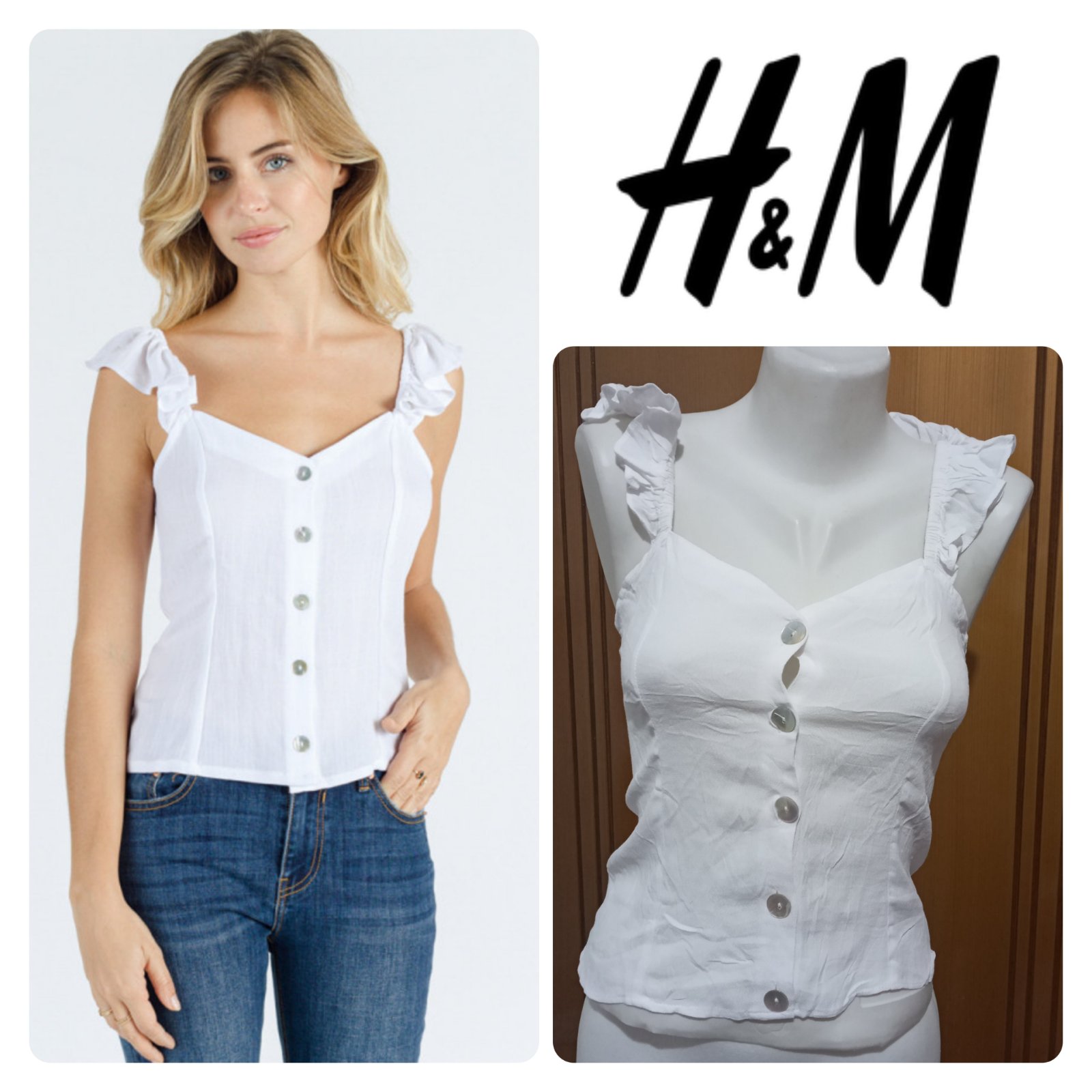 🔥LIQUIDATION 🔥Blouse H&M.  Neuve avec étiquette 🏷 🏷  Taille 34/XS
