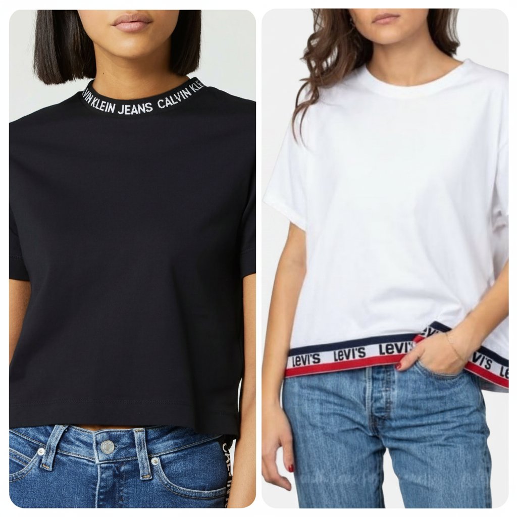 LOT 2 CROP TOPS TAILLE 36/S. 🔥🔥🔥 LEVI'S  / CALVIN KLEIN JEANS 