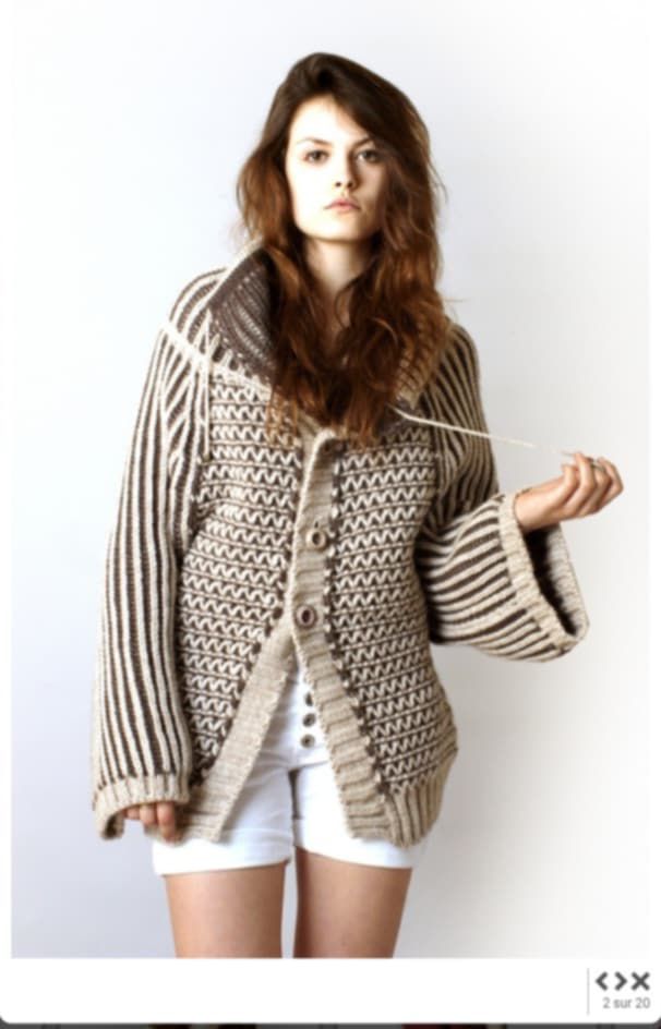 Cardigan ANNARITA N. Épais. Dafdoufa. Taille S/M/L. OVERSIZE. 