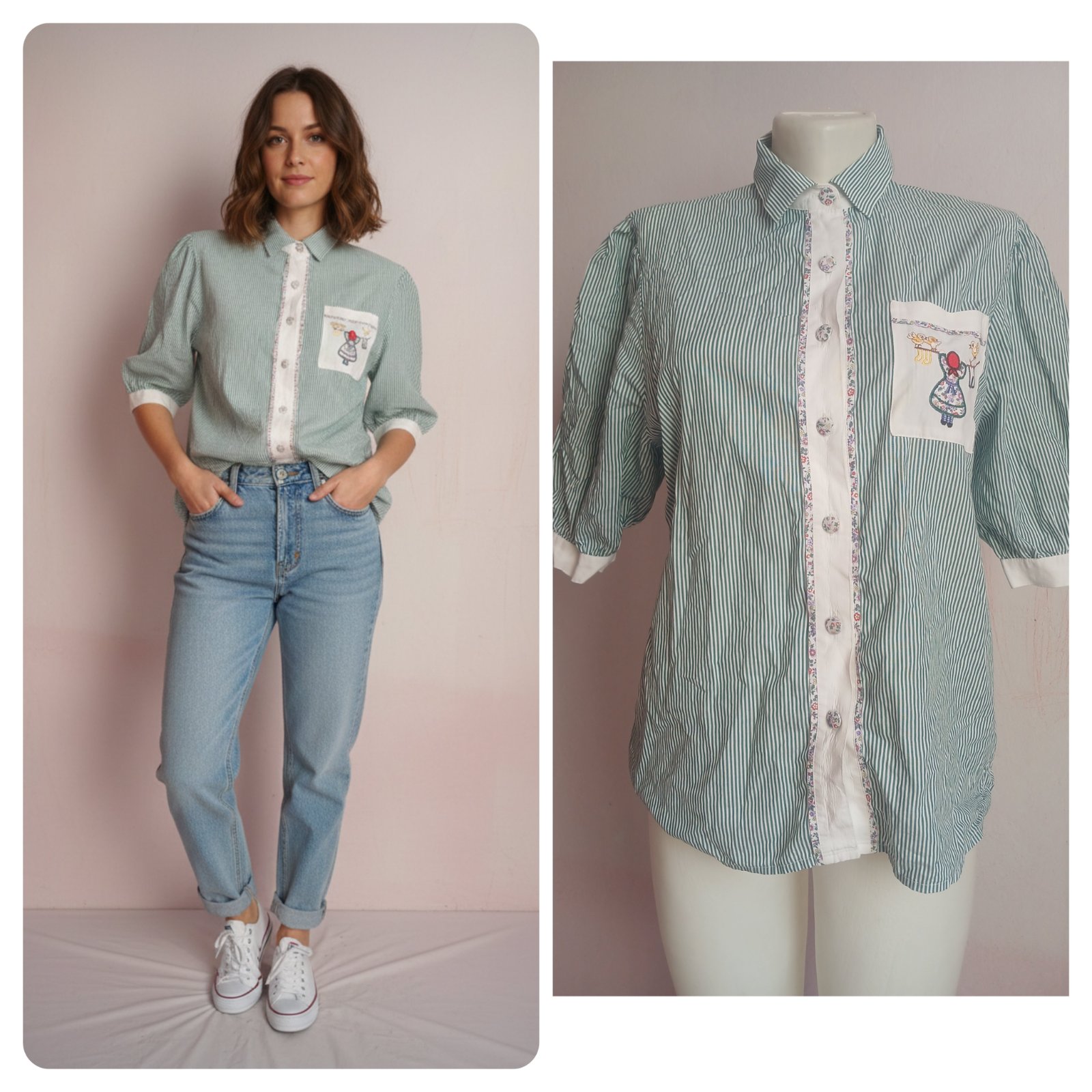Sublime chemise en coton.  Taille 38/M
