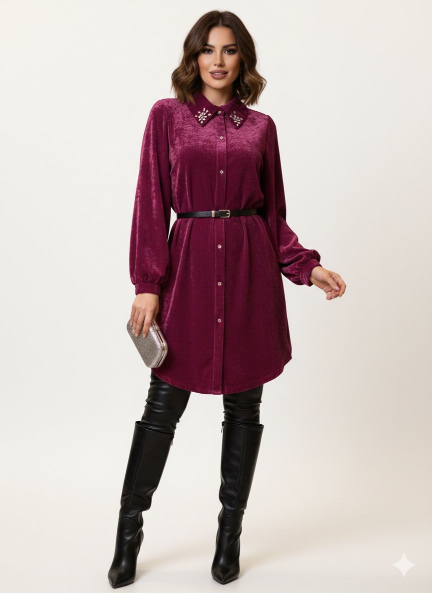 Chemise en velours taille 42/44. État parfait. 