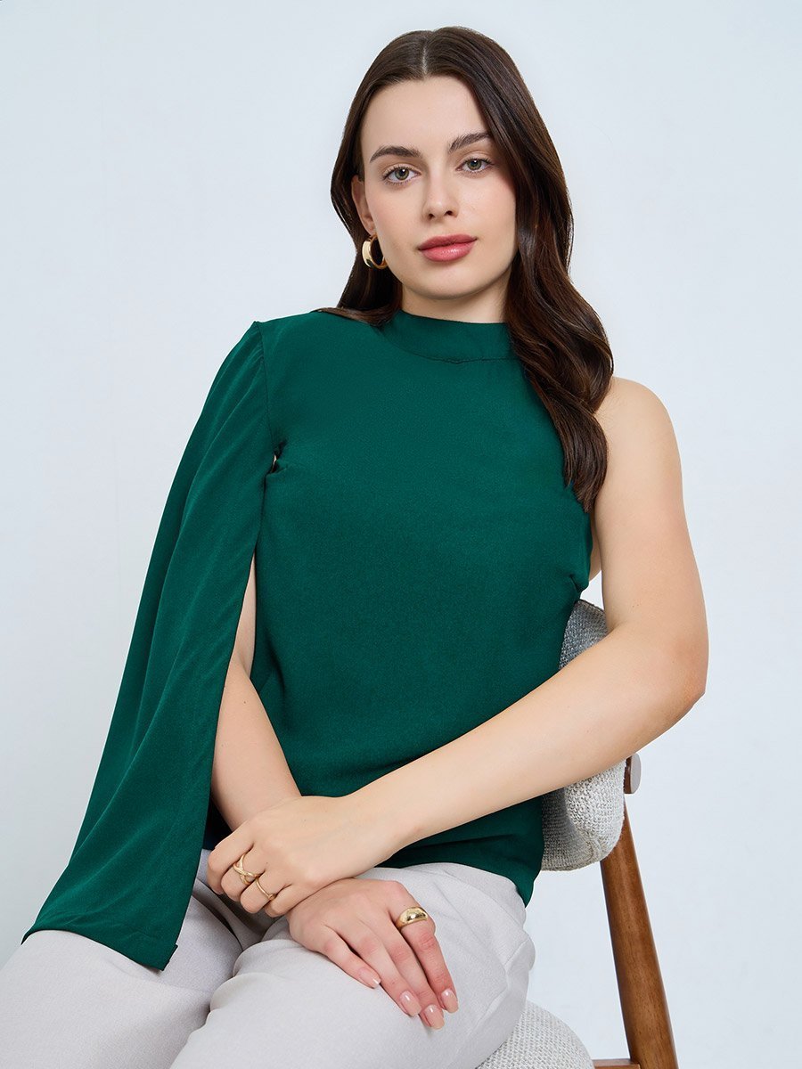BLOUSE ÉLÉGANTE ZARA. TAILLE 34/36. ASYMÉTRIQUE 
