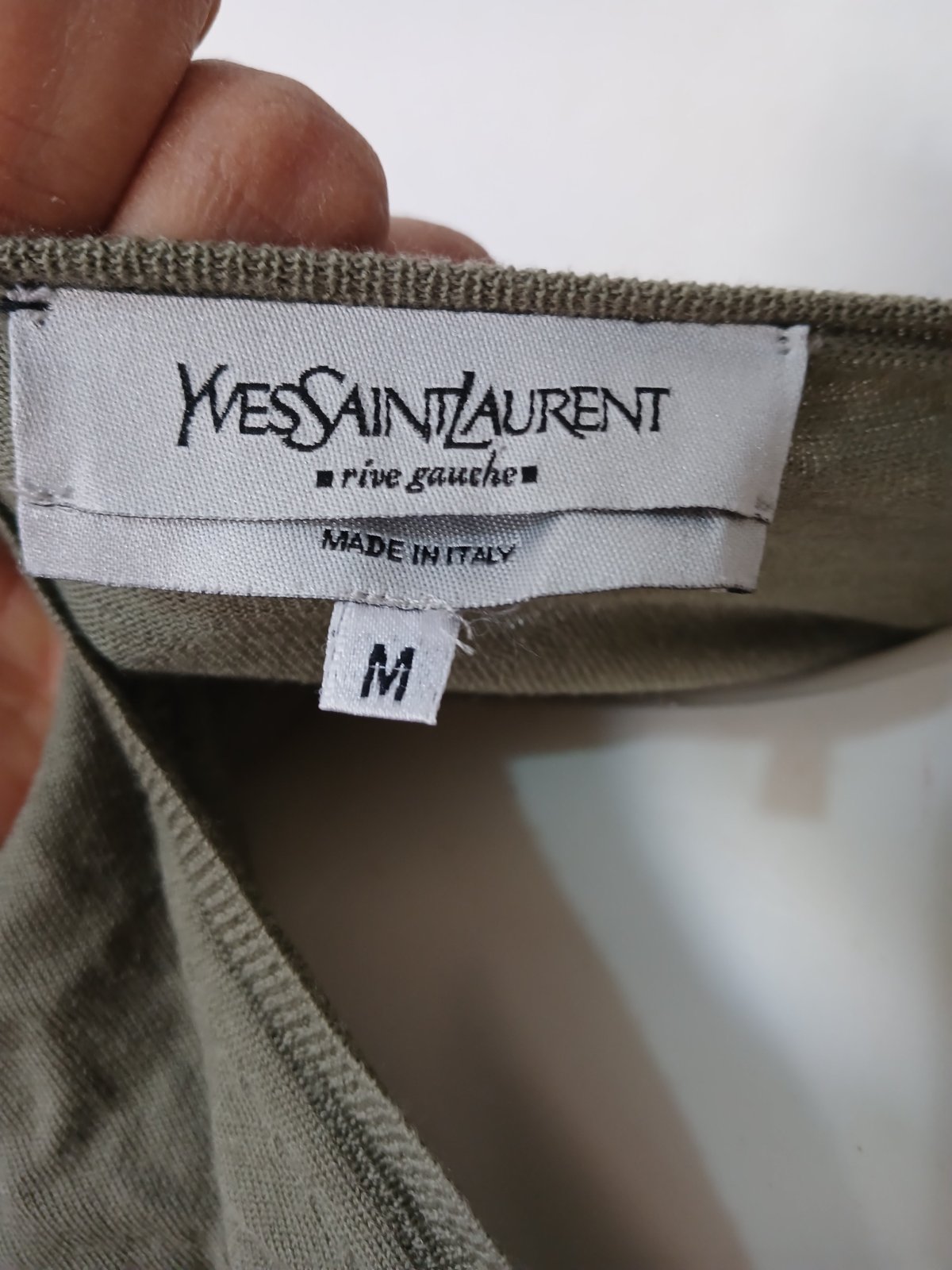 Pull col V Yves Saint Laurent Rive Gauche, époque Tom Ford. Taille M