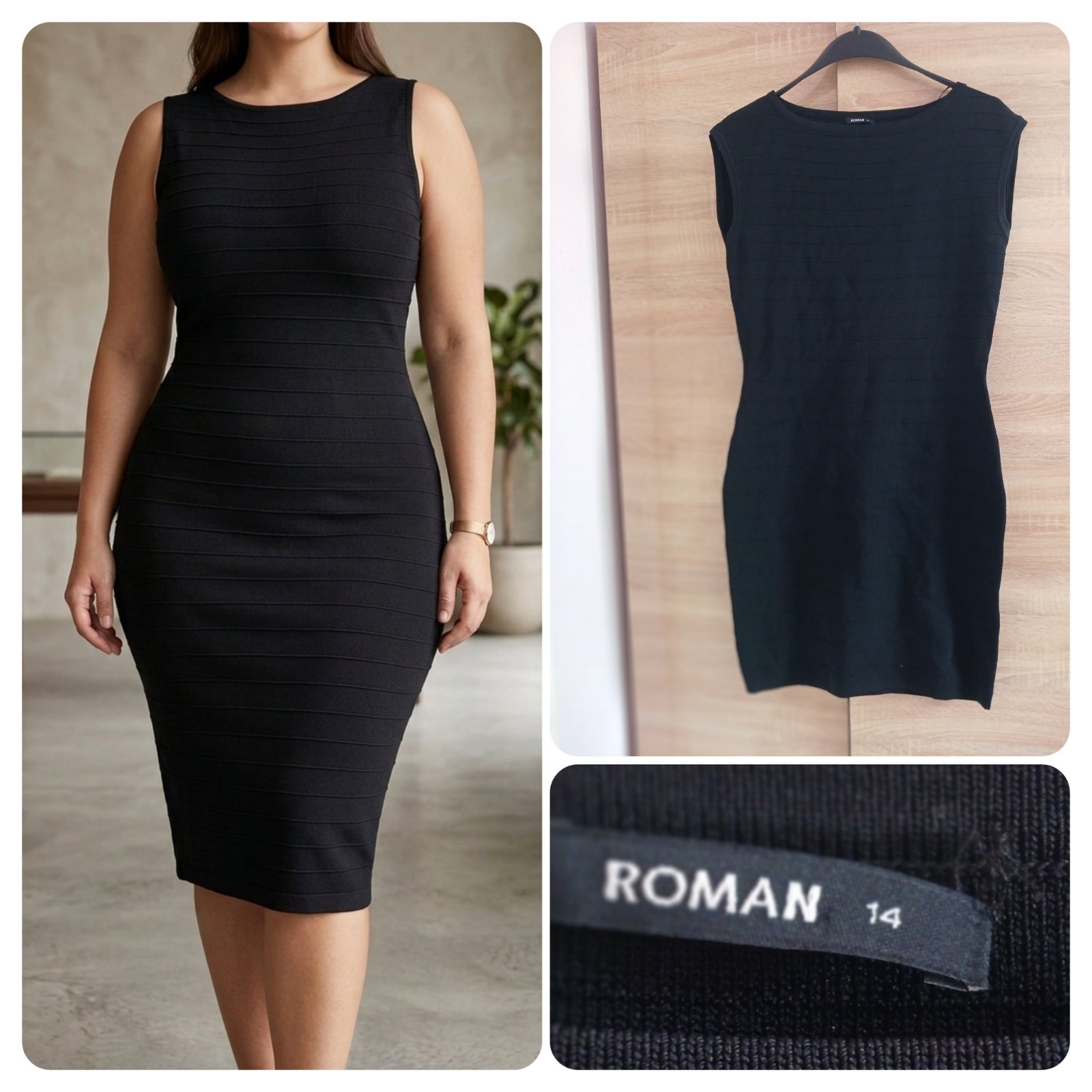 Robe moulante ajustée.  Taille 42/XL