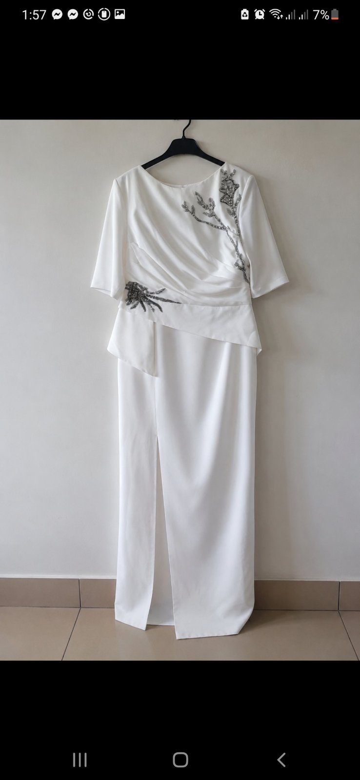 Robe soirée blanc