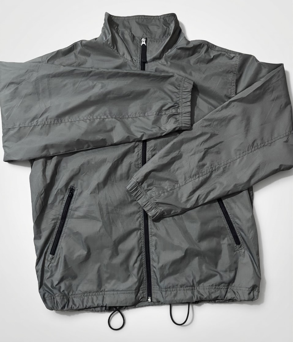 🌪️ GAP CLASSIC GREY WINDBREAKER JACKET ✨