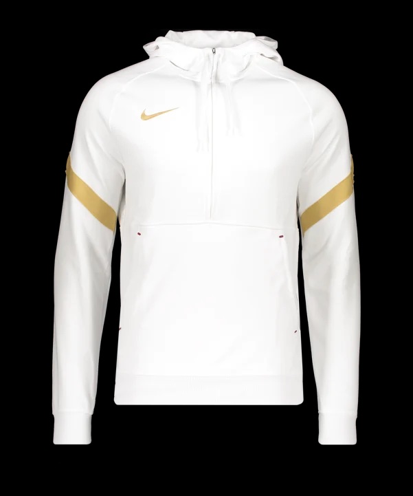 ⚪ NIKE TECH FLEECE 1/4 ZIP HOODIE (WHITE / GOLD) ✨