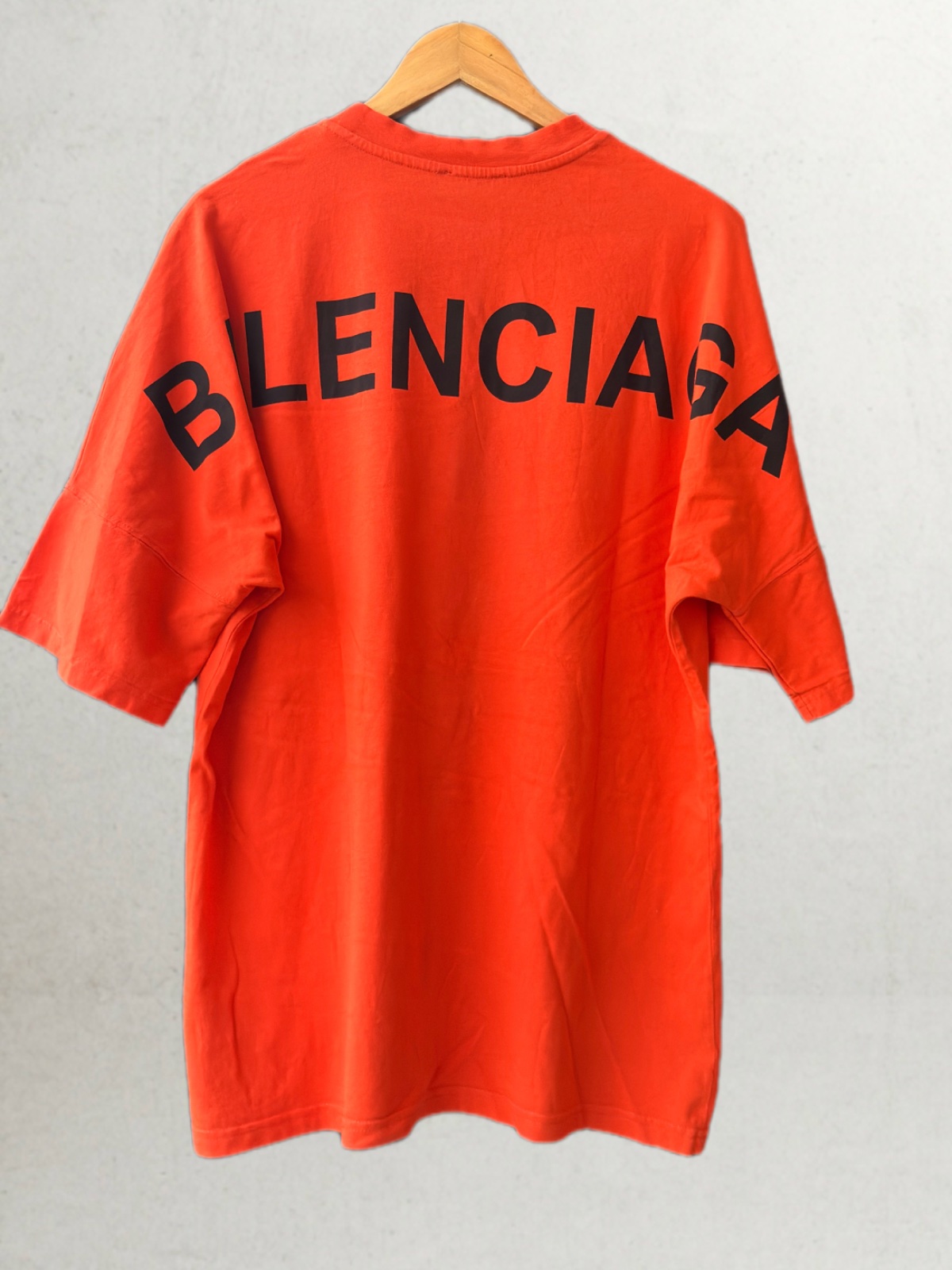 T-shirt Orange Oversized Style Streetwear Back Print⁠