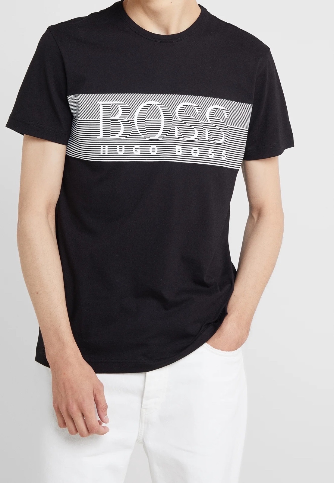 T-shirt Hugo Boss Noir Imprimé Logo