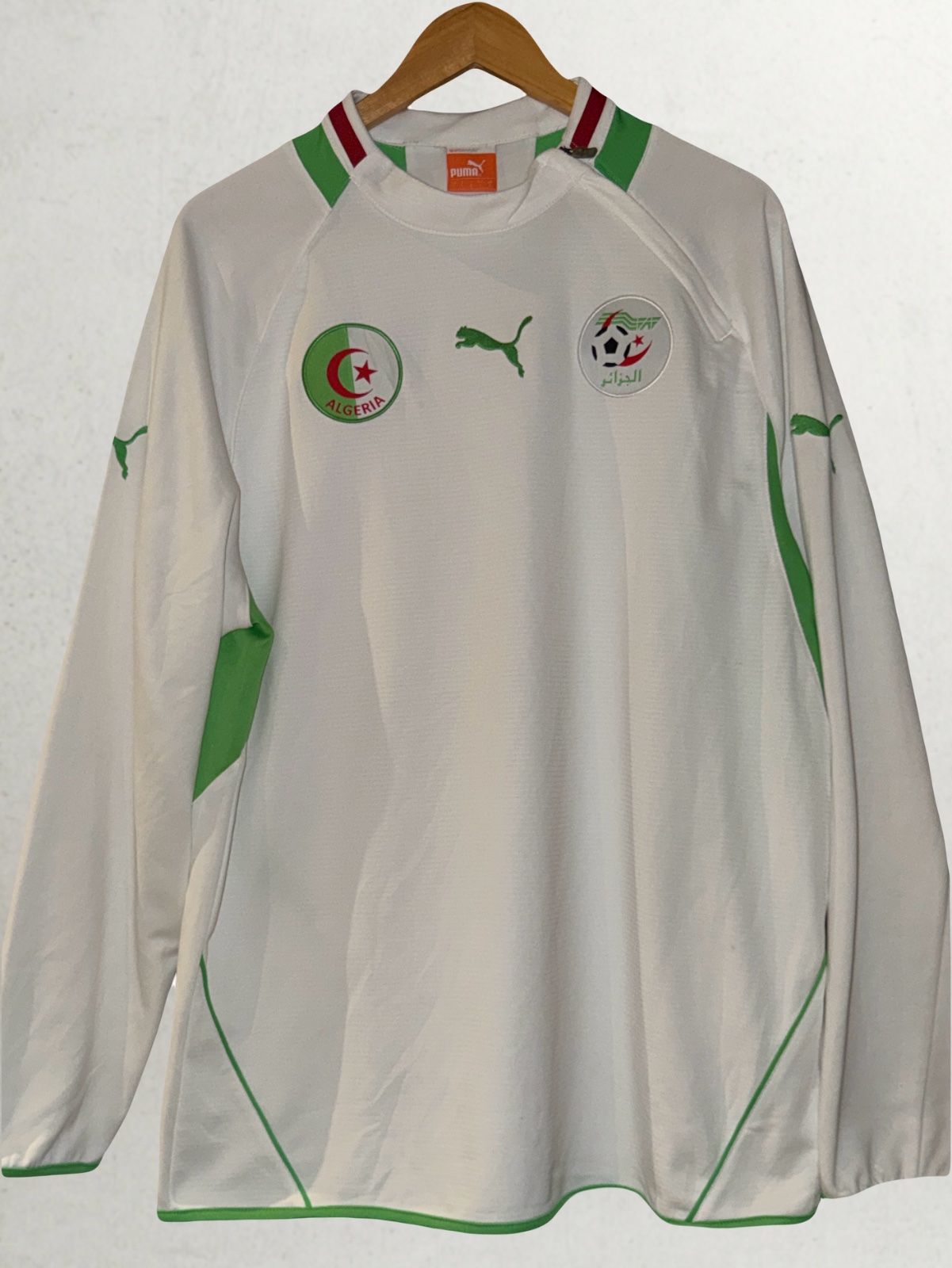 Maillot Algérie Puma Blanc Manches Longues - Taille XL
