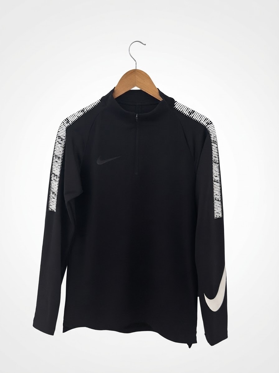 Haut d'entraînement Nike Football Noir à demi-zip