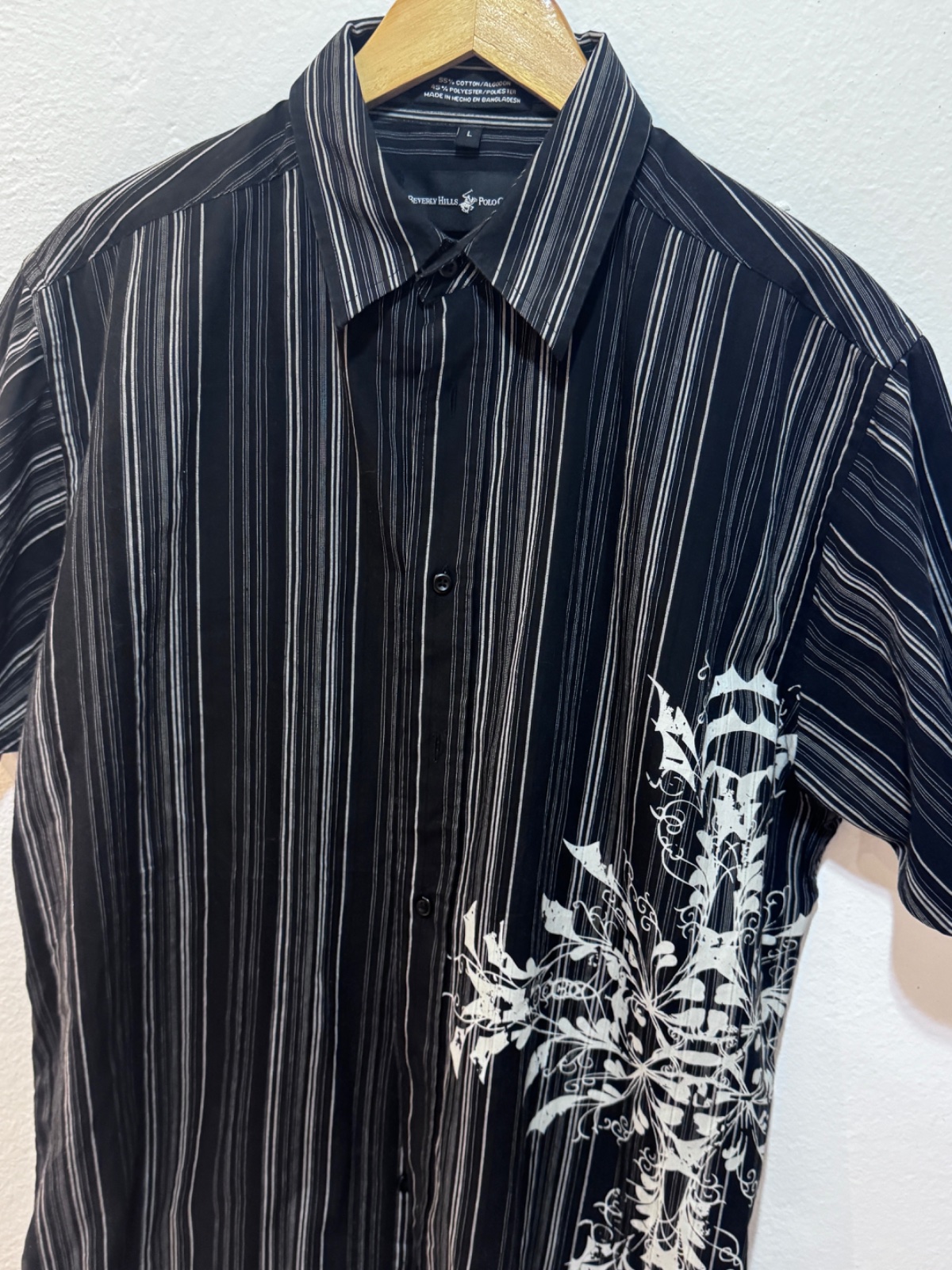 Chemise Beverly Hills Polo Club Noir à Rayures⁠