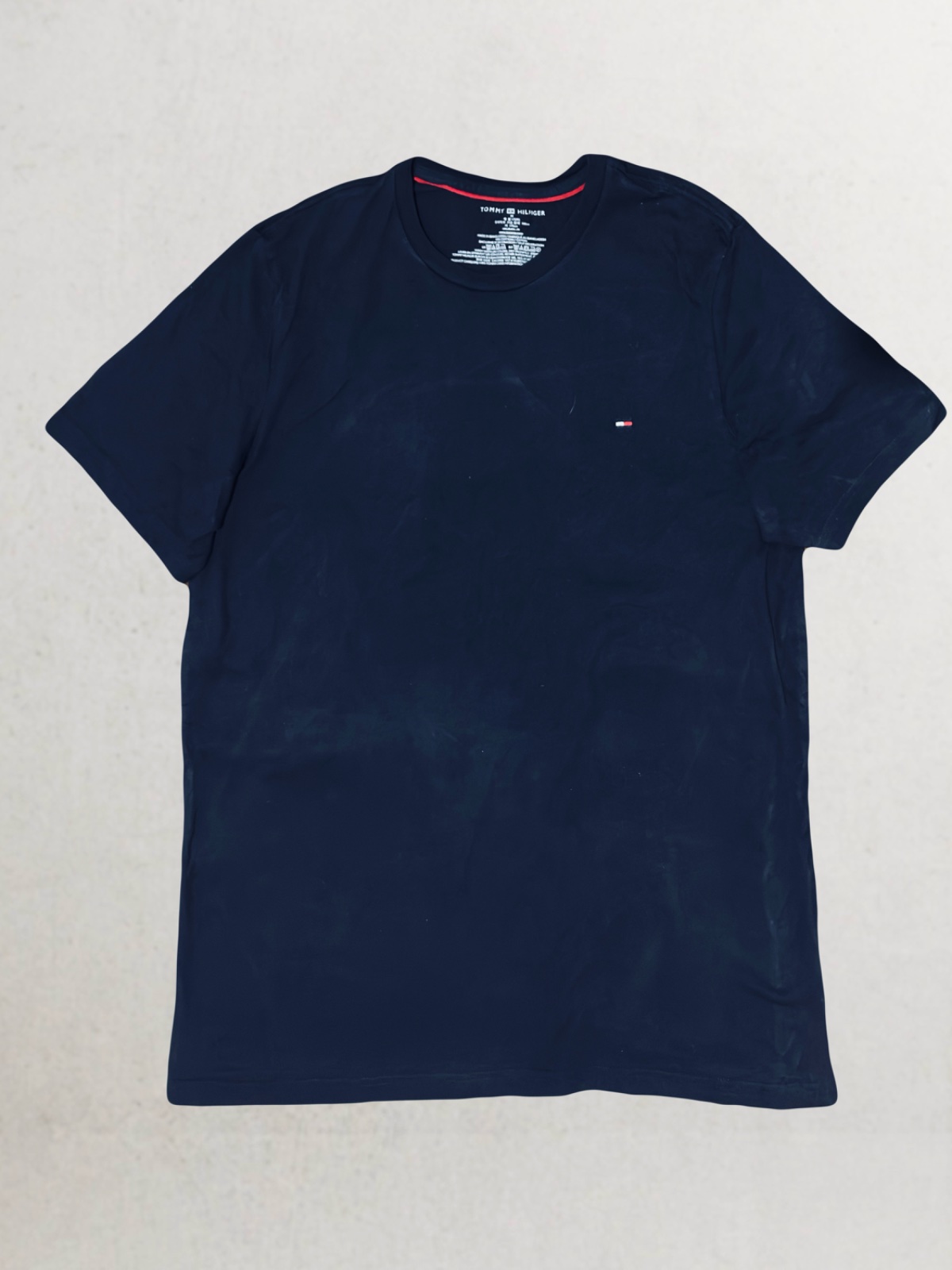 T-shirt Tommy Hilfiger Bleu Marine Logo Brodé