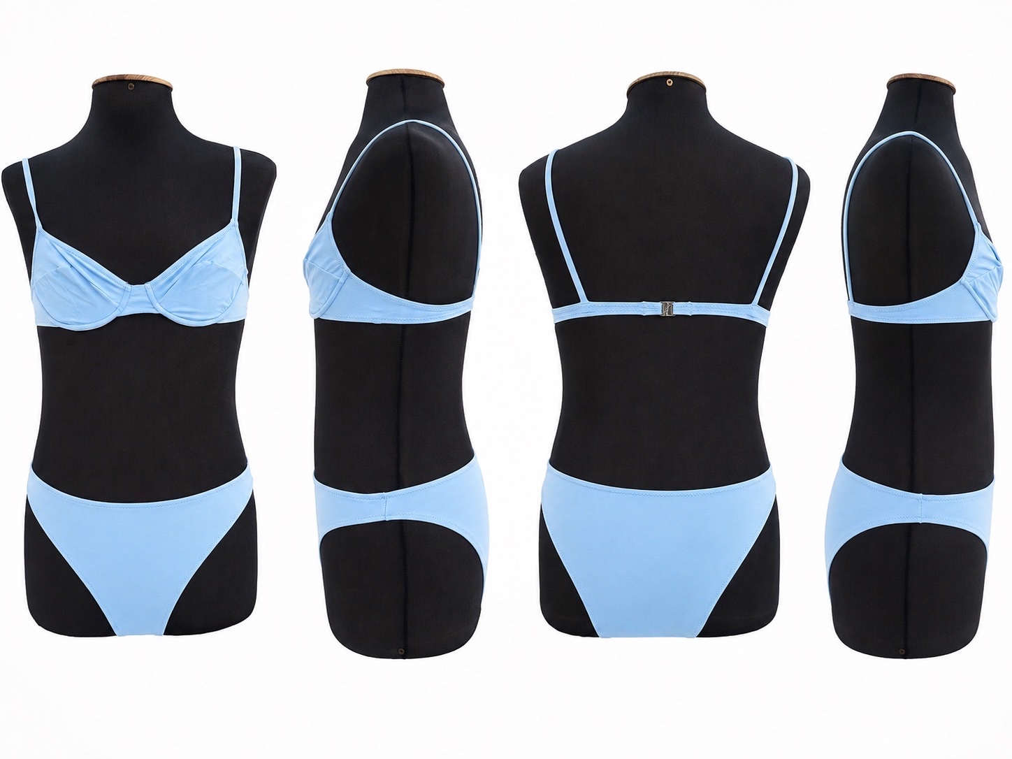 Maillot bleu ciel simple sieze 38/ 38 fort 