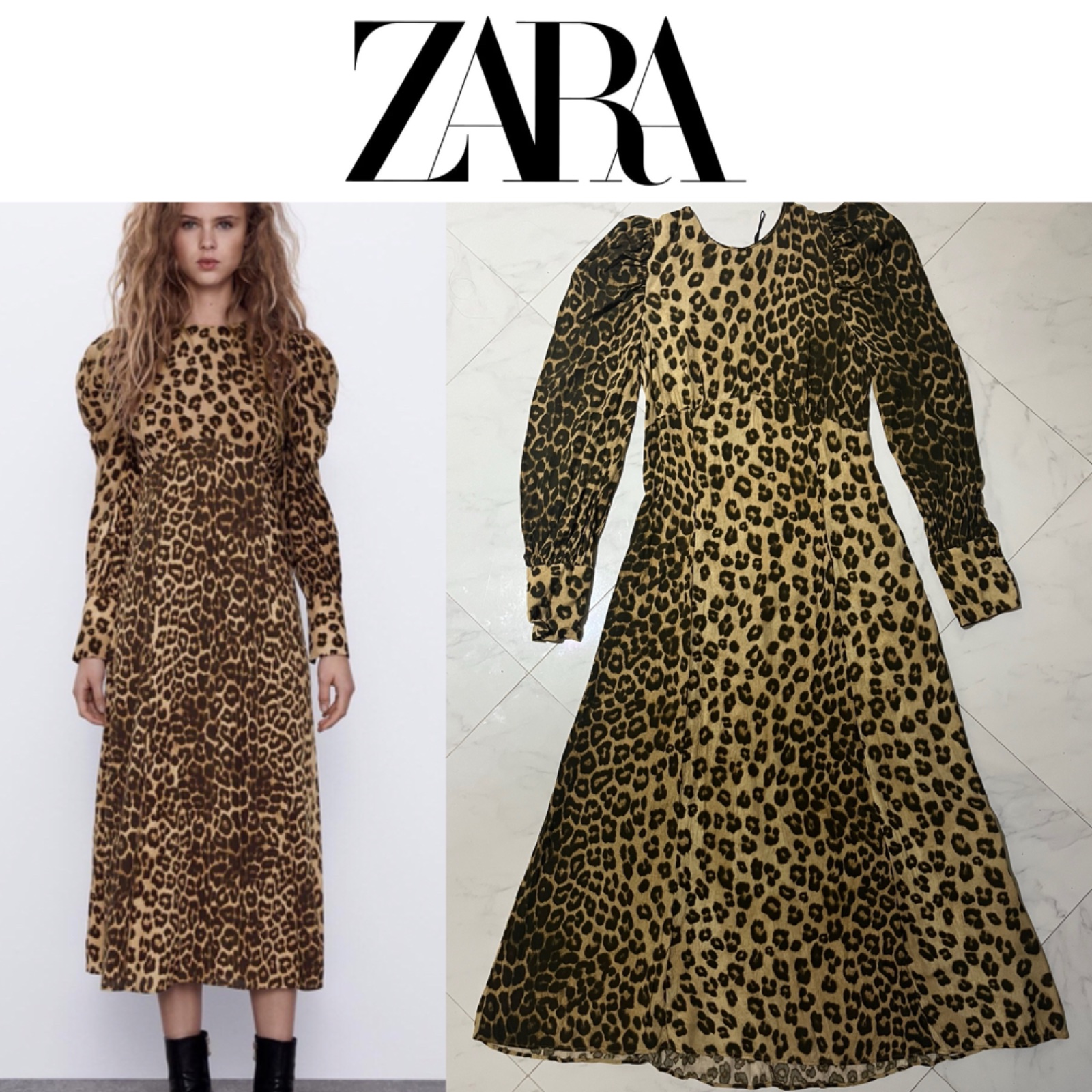 Robe zara à imprimé léopard ✨