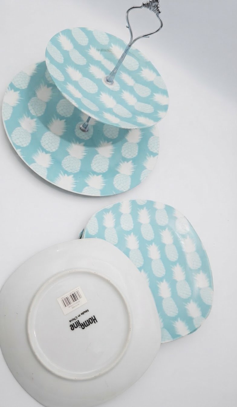 Service à gâteau en porcelaine 
