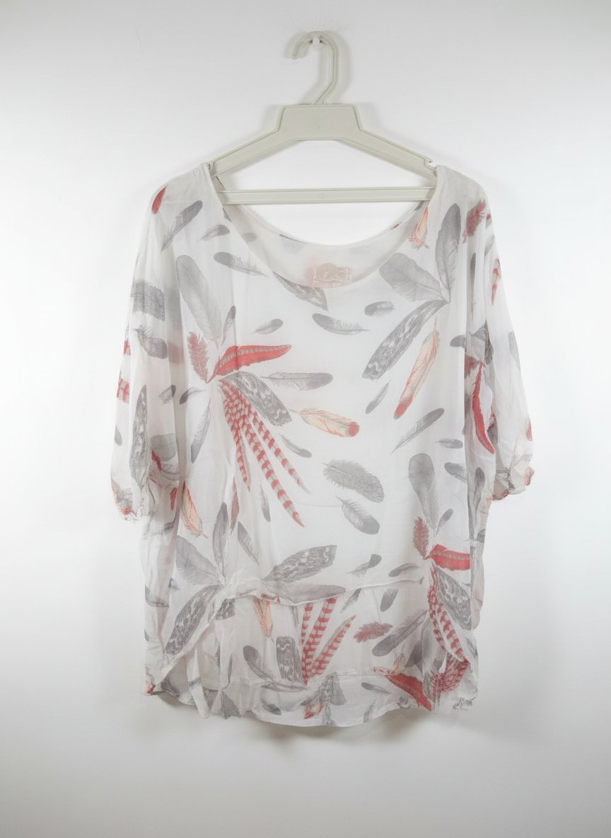 Jolie Tunique rose en soie et viscose 