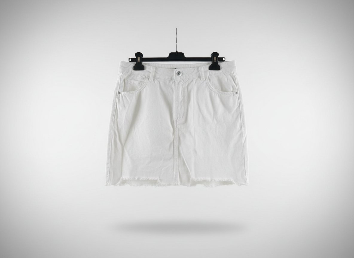 Très joli jupe en jean blanc 