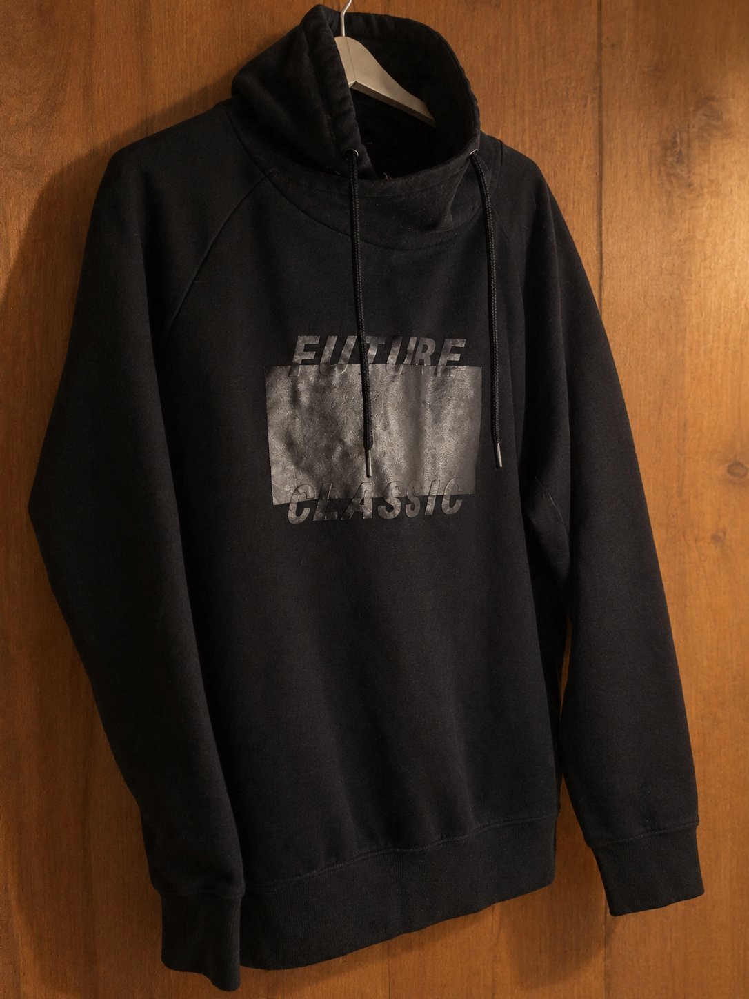 Black High-Neck Hoodie | FUTURE CLASSIC
