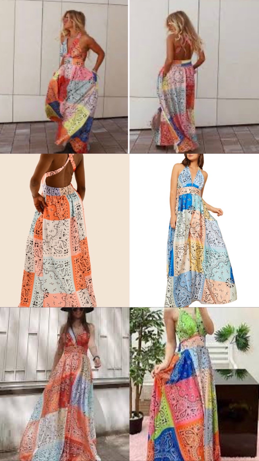 Robe longue Timiami en satin – taille M(Grand et petit) et S