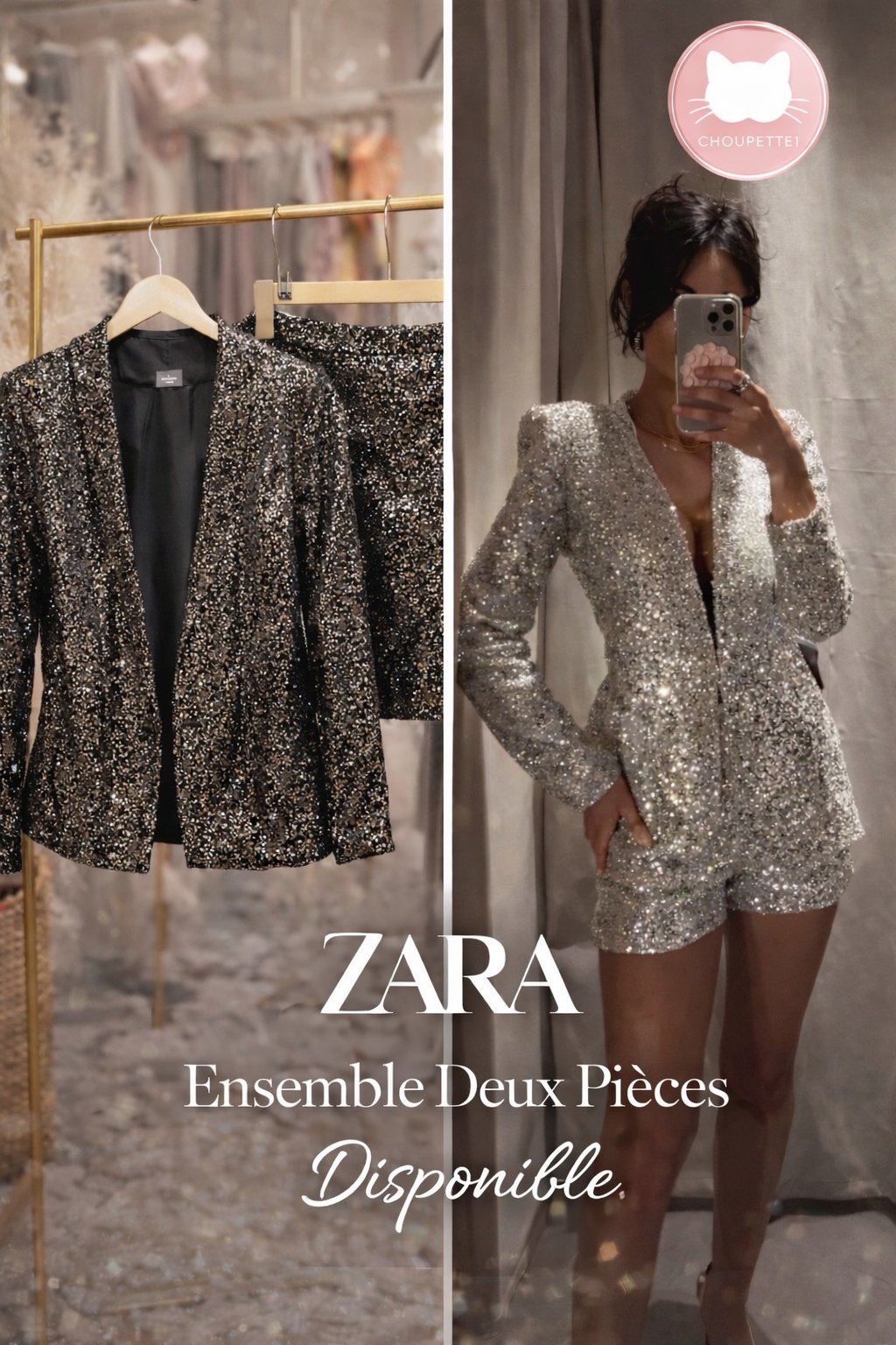 Set short squins ZARA