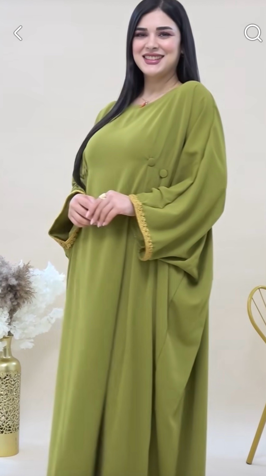 Robe abaya longue simple et chic 