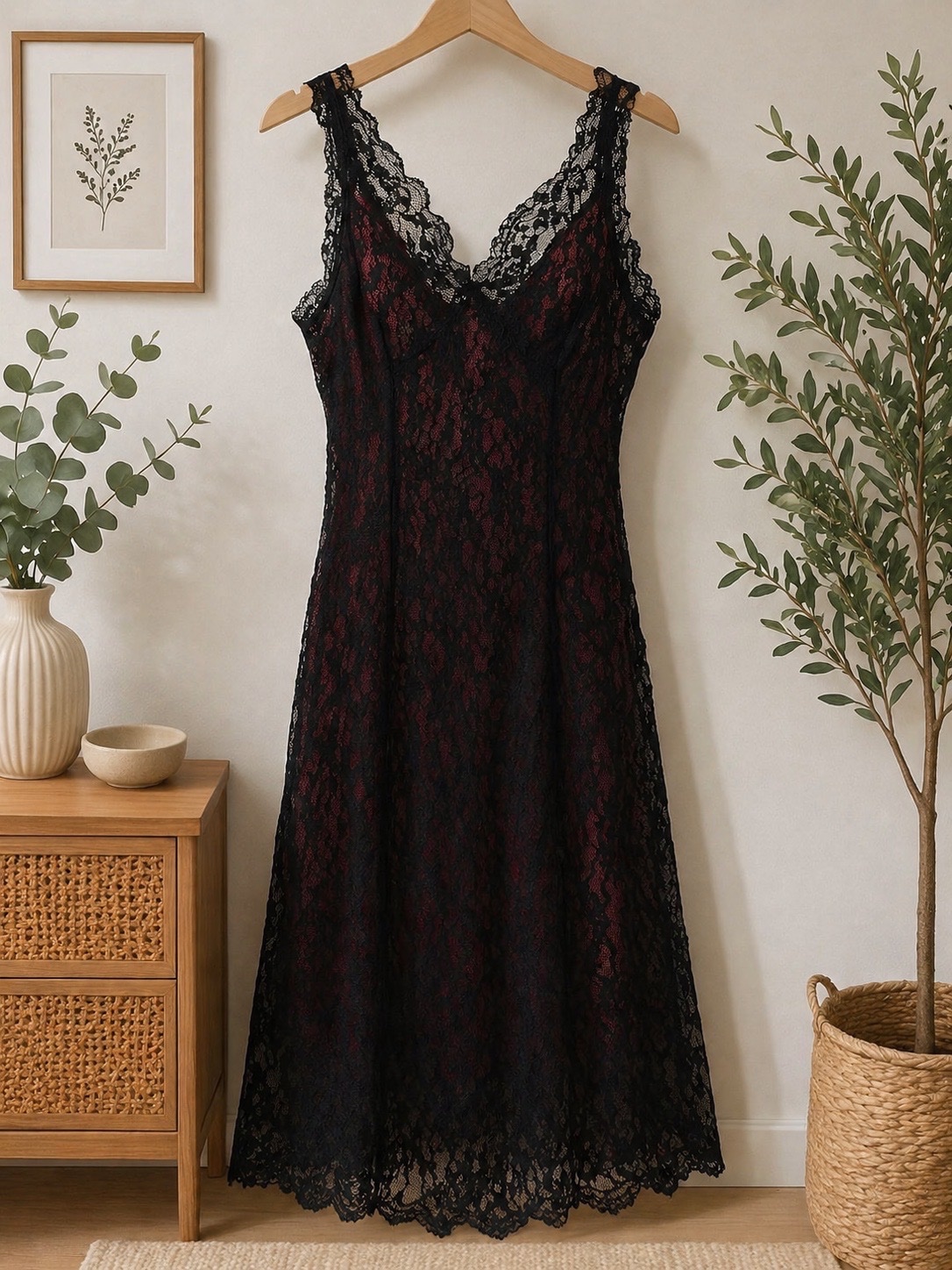 Robe noire dentelle