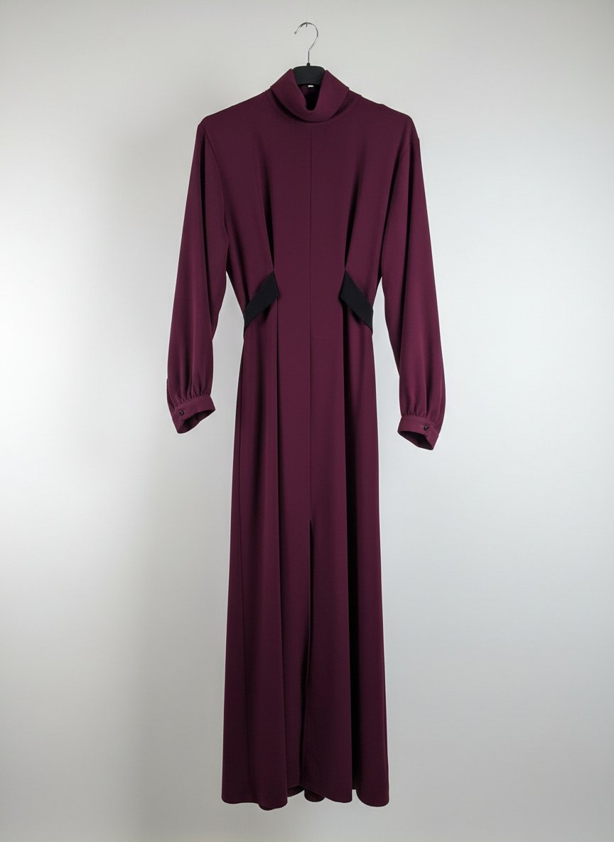Robe longue couleur "burgundy"