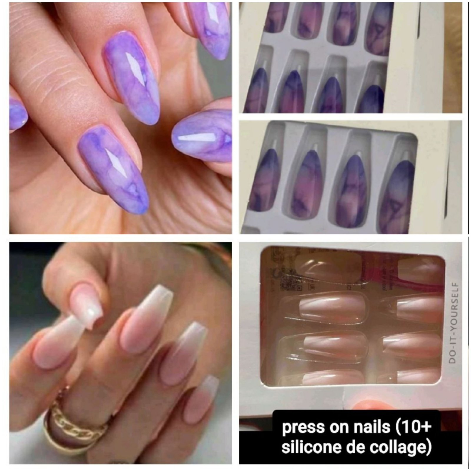 2 bakouwet press on nails