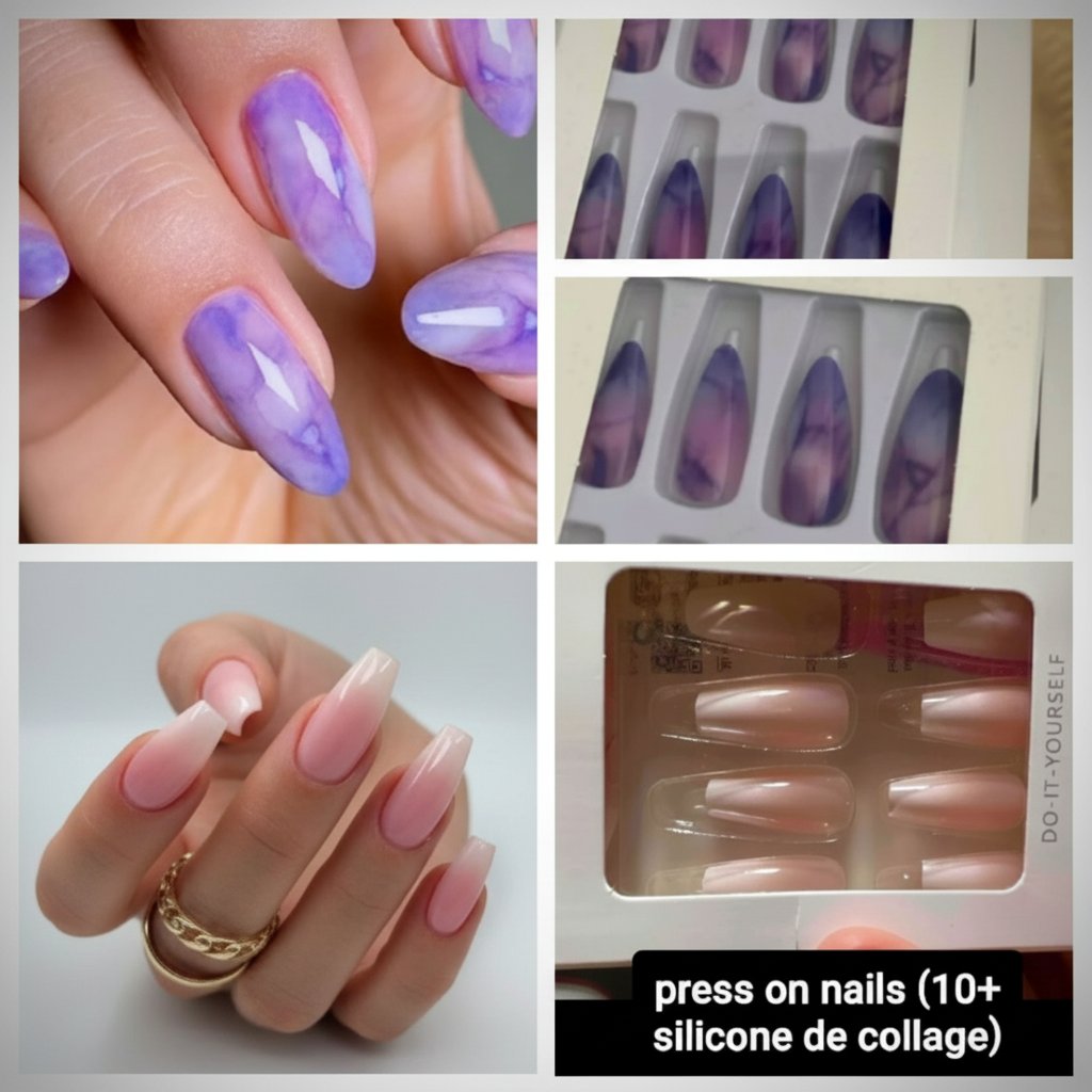 2 packets de press on nails